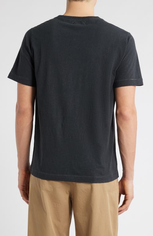 Shop Merz B Schwanen Organic Cotton & Hemp T-shirt In Charcoal