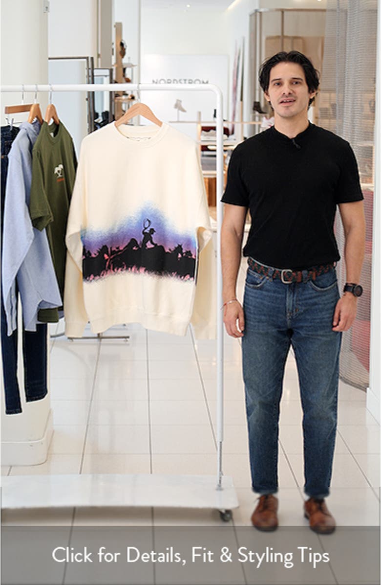 Driftin' Back Cotton Graphic Sweatshirt, sales video thumbnail