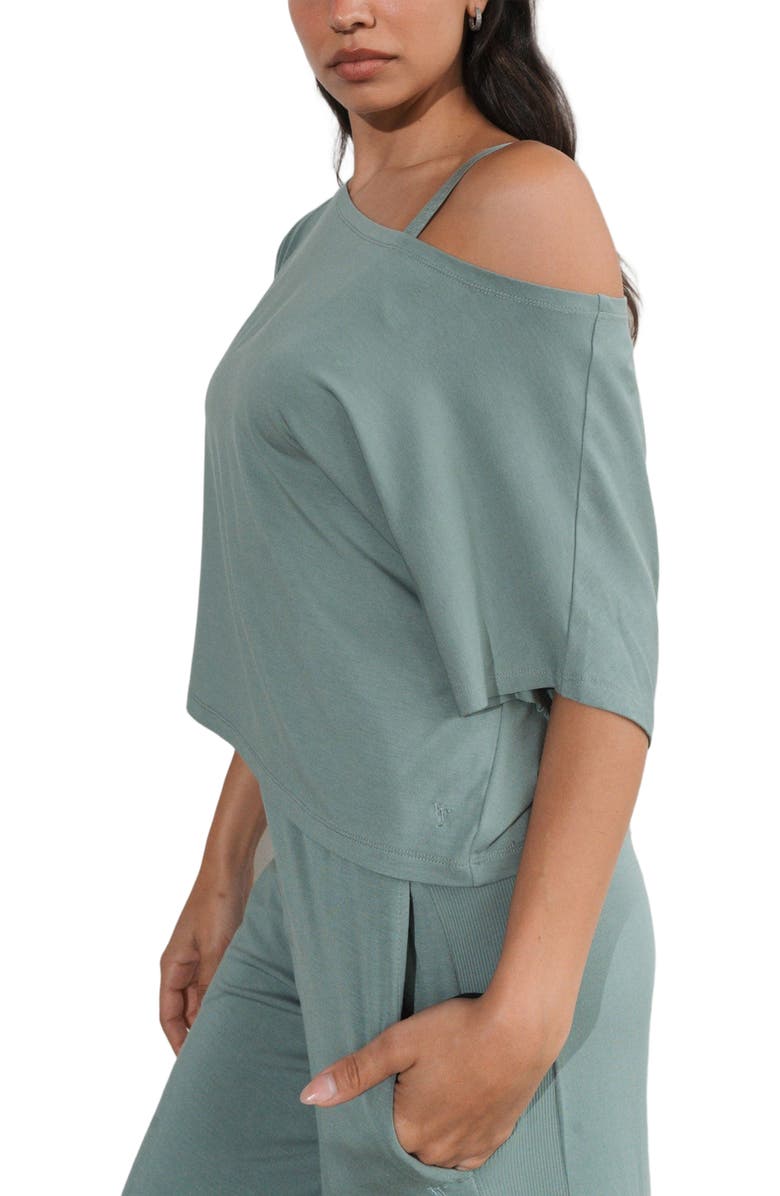 Vitality Vital Off Shoulder Tee, Alternate, color, Thyme