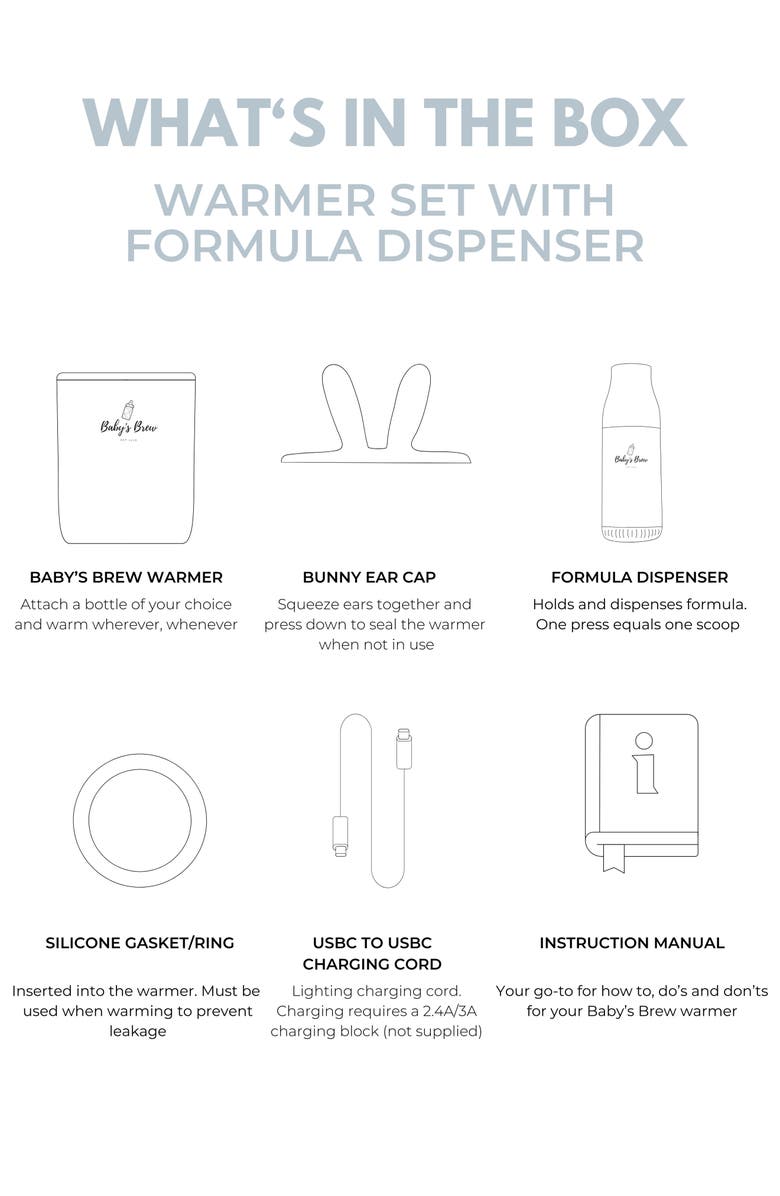 Baby's Brew Portable Bottle Warmer Pro Set, Alternate, color, White