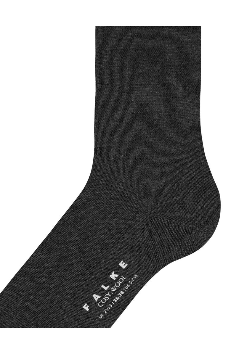 Falke Cosy Crew Socks, Alternate, color, Black