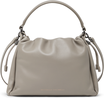 Brunello Cucinelli Small Soft Leather Mellow Bucket bag