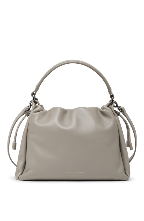 BRUNELLO CUCINELLI BRUNELLO CUCINELLI SMALL SOFT LEATHER MELLOW BUCKET BAG