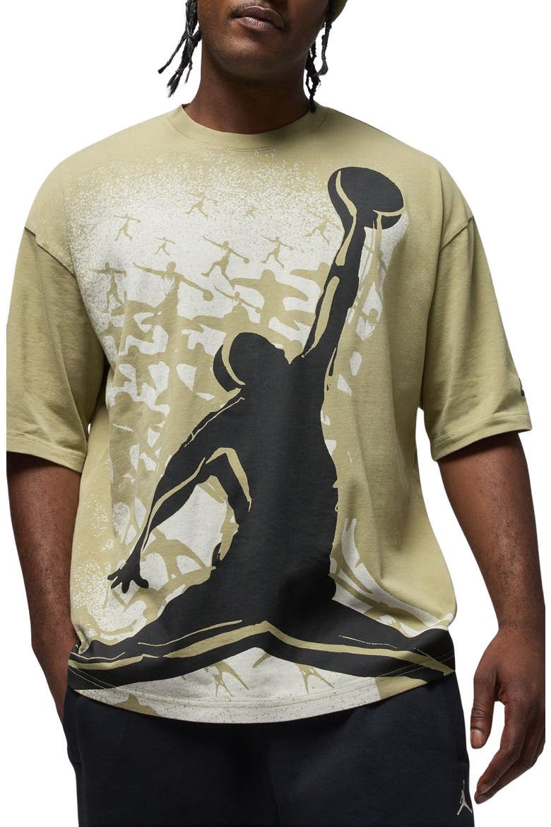 Reissue Oversize Graphic T-Shirt, Main, color, MEDIUM KHAKI/ BLACK/ BLACK