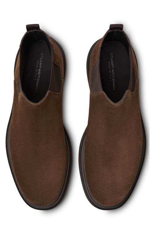 Stuart Weitzman Amos Chelsea Boot In Dark Brown