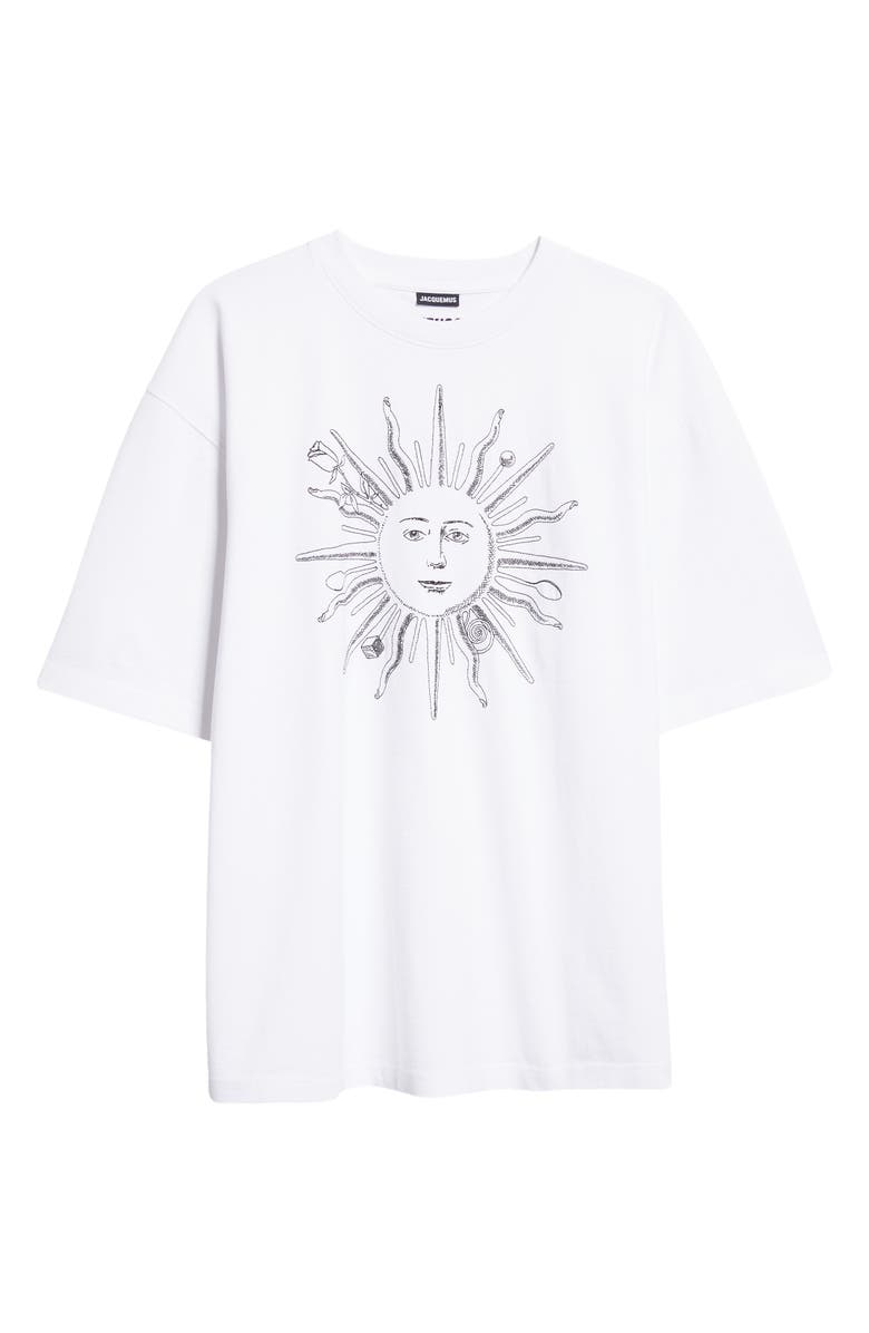 Jacquemus Le T-Shirt Soleil Cotton Graphic T-Shirt, Alternate, color,