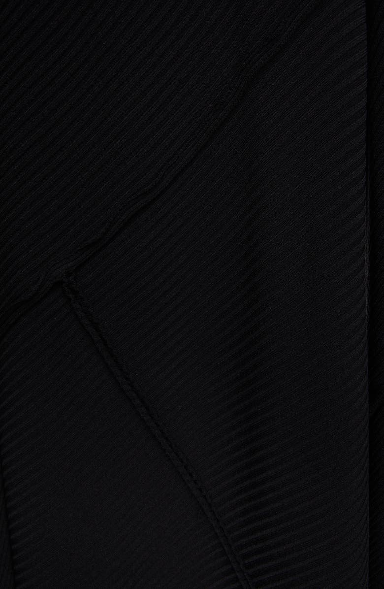 Balenciaga Long Sleeve Spiral Rib Sweater Dress, Alternate, color, 