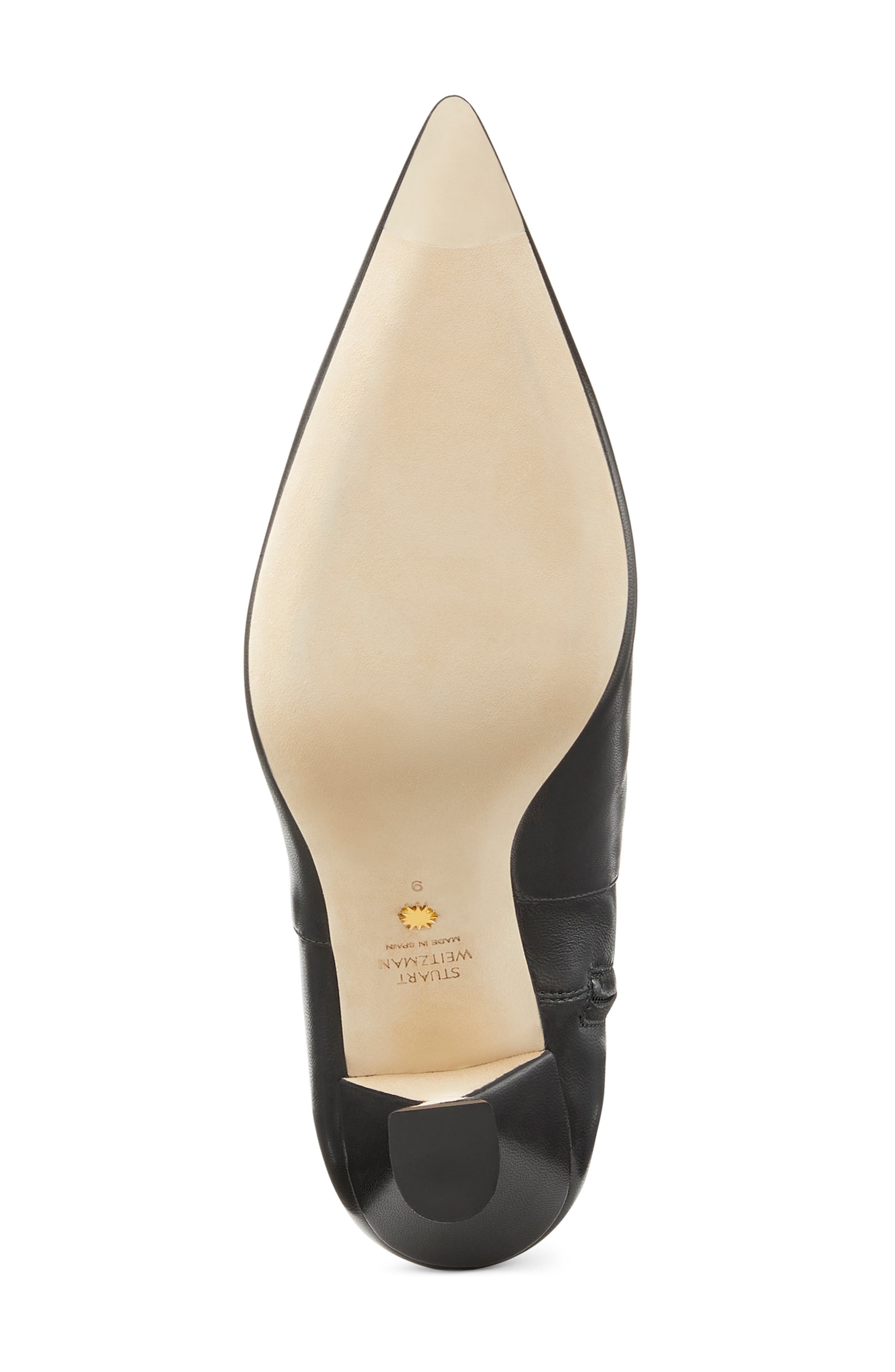 Stuart Weitzman Xcurve 85 Slouch Boot, Alternate, color, Black Nappa