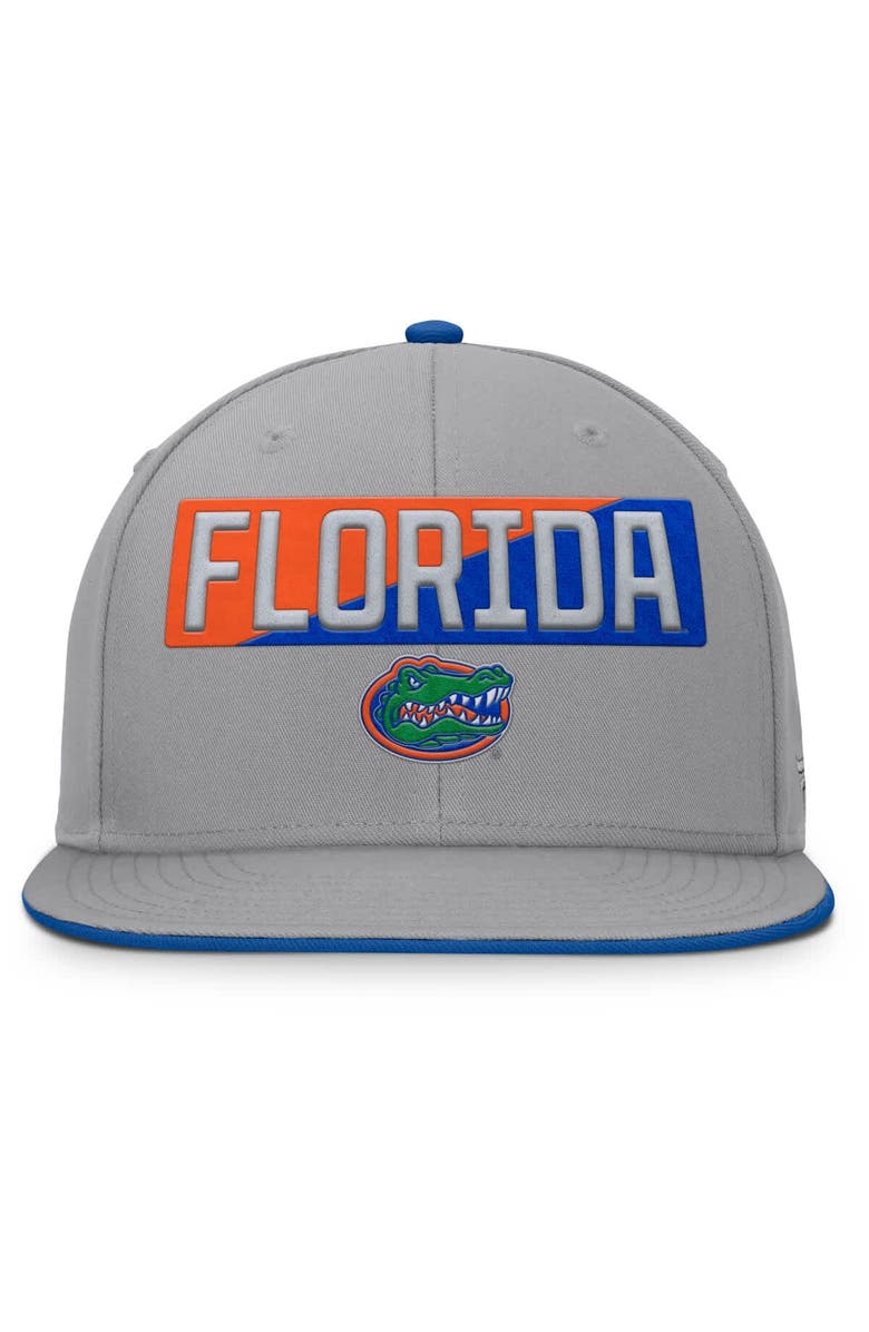 FANATICS Men's Fanatics Gray Florida Gators Duo Snapback Hat, Alternate, color, Gray