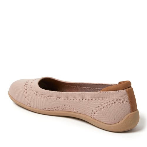 Dearfoams Misty Ballet Flat In Pink