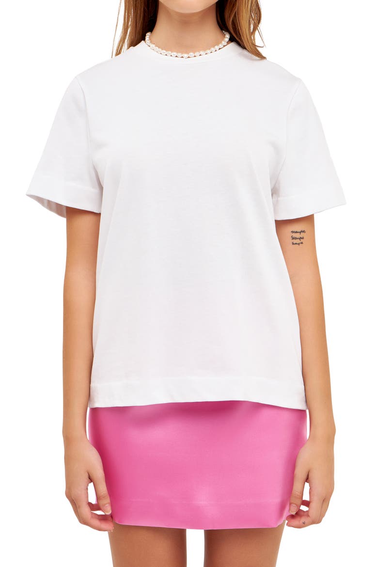 Crewneck T-Shirt, Alternate, color, WHITE