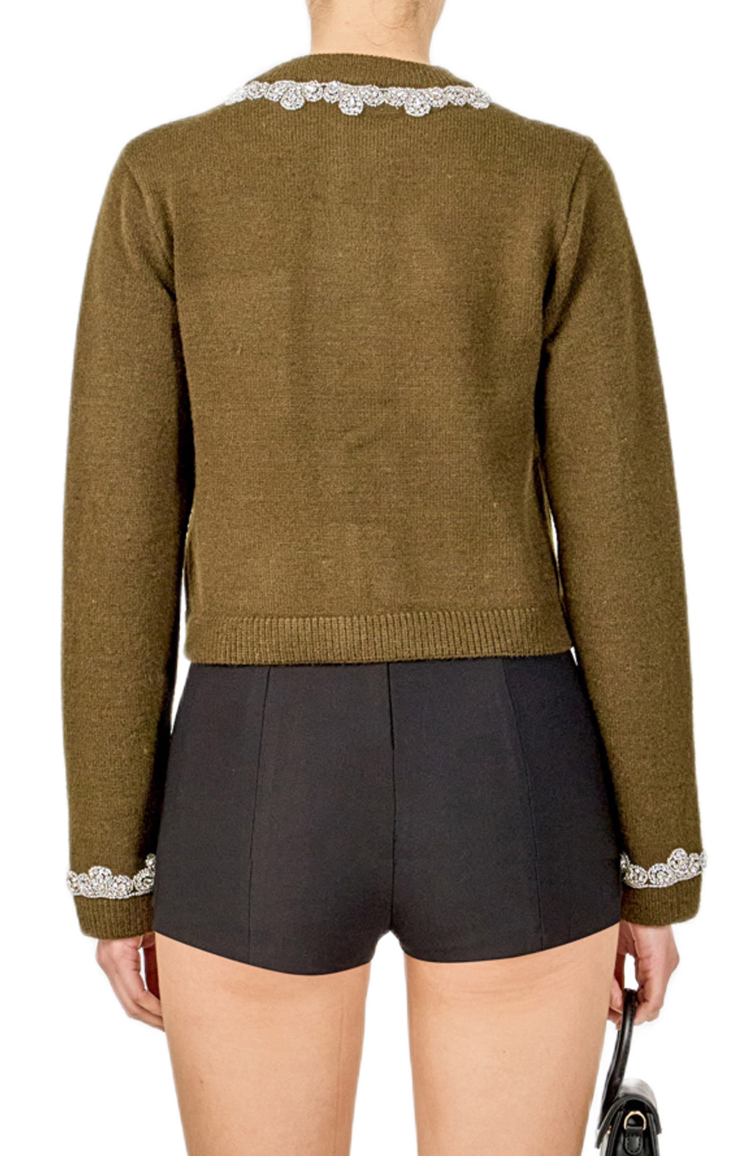 Crystal Embellished Cardigan - image 2