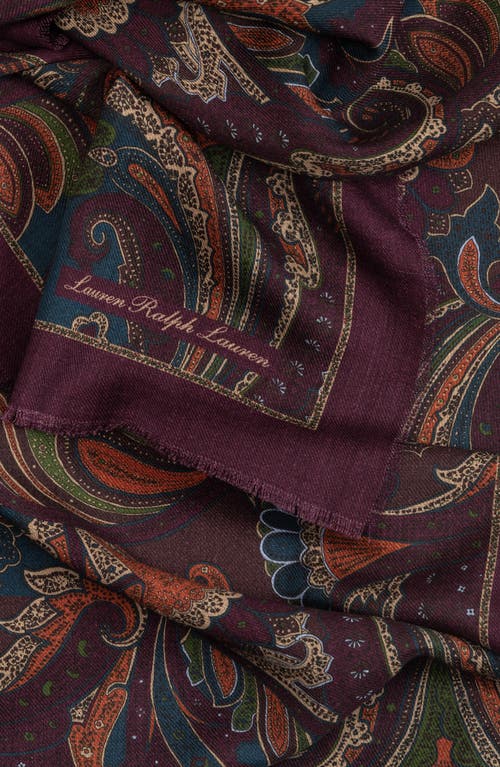 Lauren Ralplh Lauren Paisley Oversized Oblong In Multi