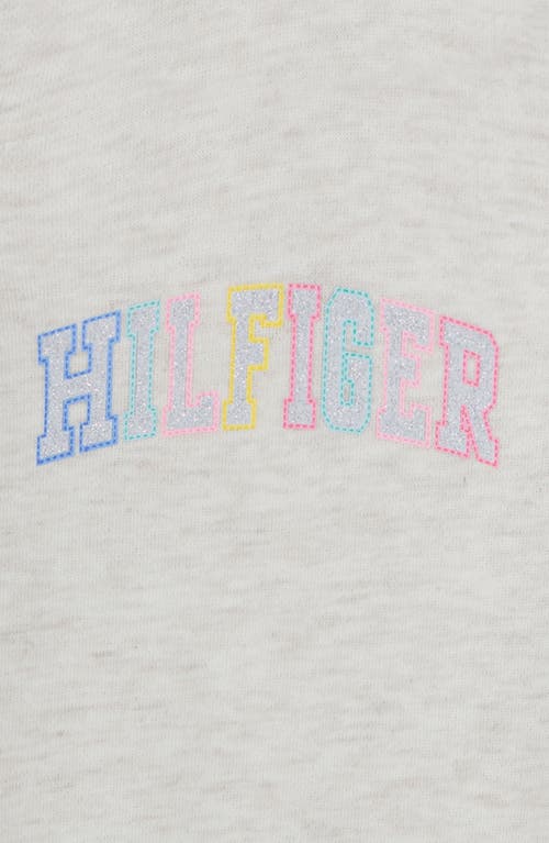 Shop Tommy Hilfiger French Terry T-shirt & Pants Set In Oatmeal