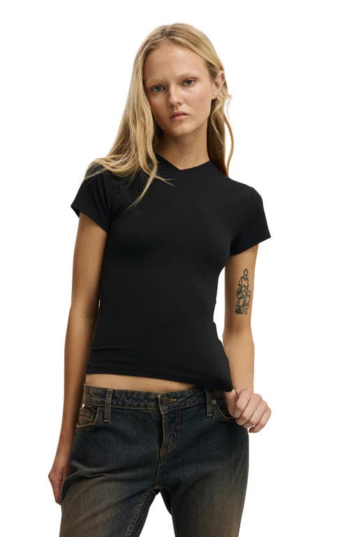 Cotton On Women's All Day V Neck Tee in Black 