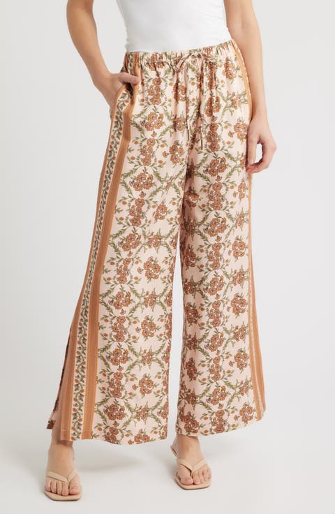 Floral Side Slit Lounge Pants