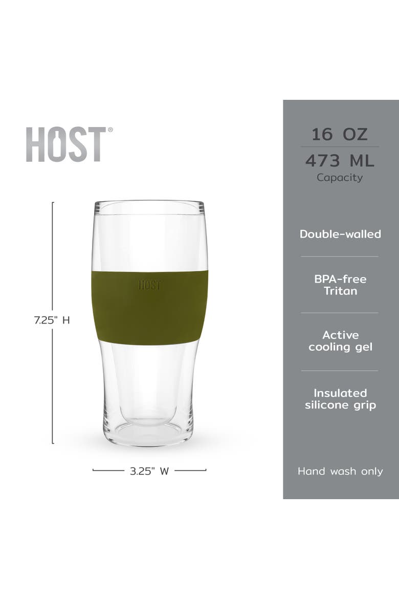 Beer FREEZE Cooling Cup Set of 2, Alternate, color, Olive