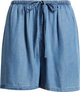 Caslon® Pull-On Chambray Shorts