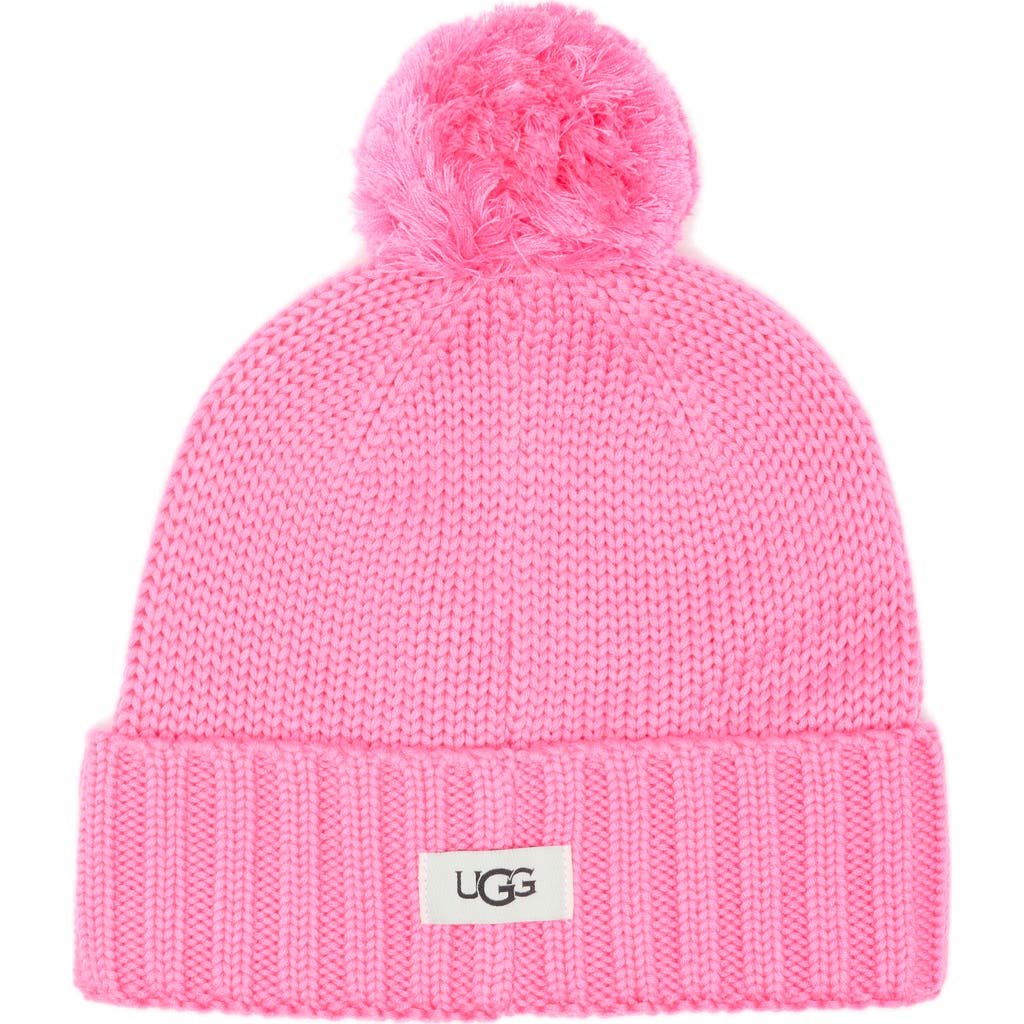 Ugg ® Knit Pompom Beanie In French Pink