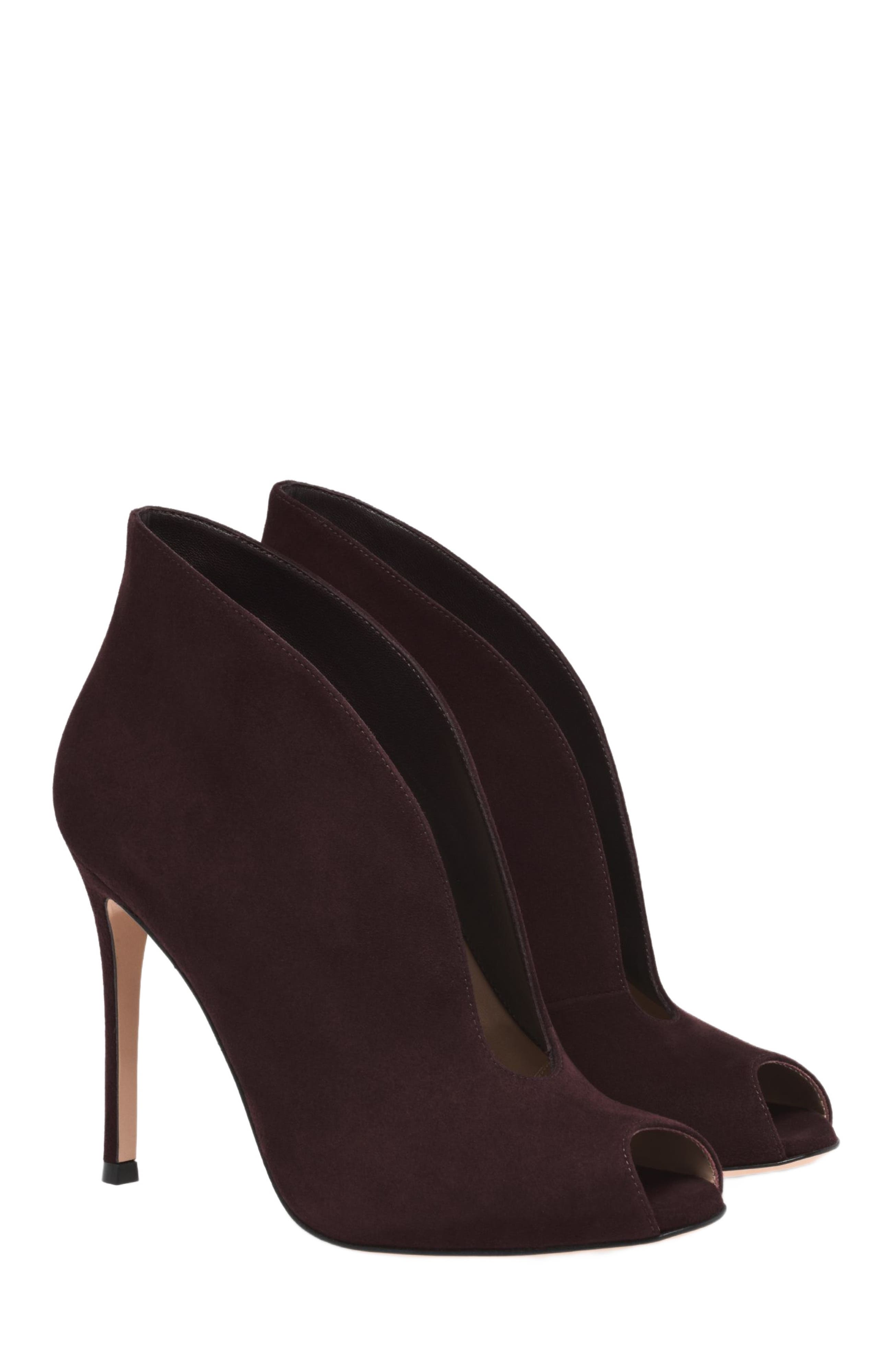 Vamp Booties, Alternate, color, RED