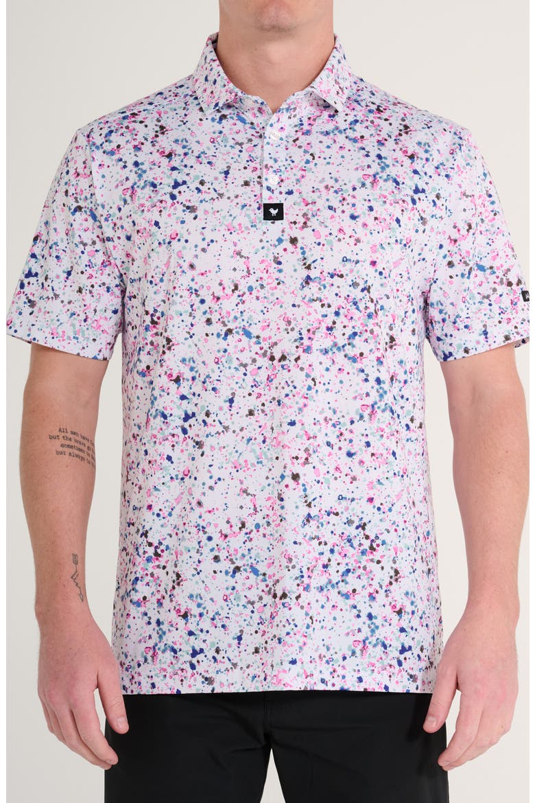 Core Paint Splatter Performance Golf Polo, Main, color, PAINT SPLATTER