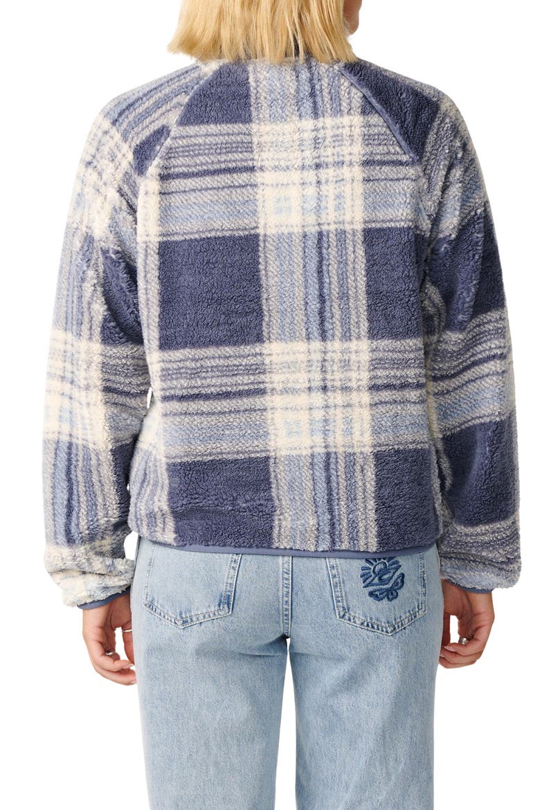 Paraiso High Pile Fleece Quarter Zip Pullover, Alternate, color, BLUE