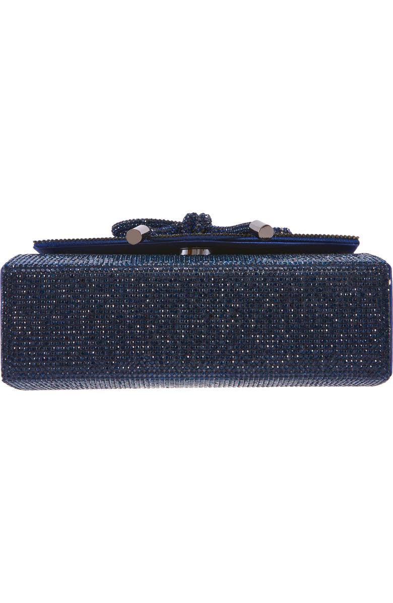 LADY COUTURE Rhinestone Top Handle Evening Bag, Alternate, color, Navy