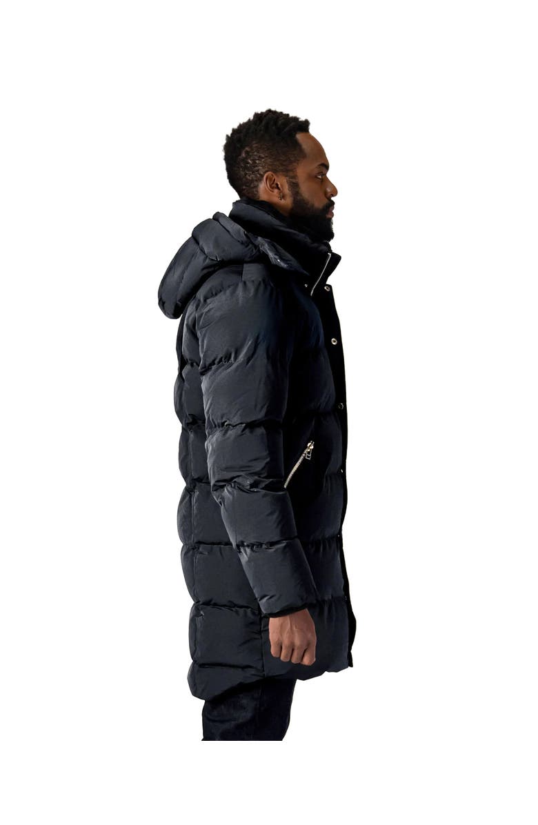 Woodpecker Men's Penguin Long Length Quilted Coat, Alternate, color, Black Diamond