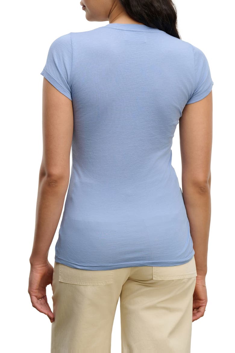 Whisper Stretch Cotton T-Shirt, Alternate, color, YACHT BLUE