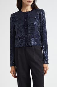 Ramy Brook Anna Sequin Jacket
