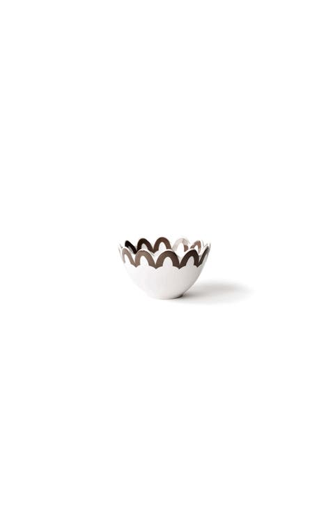 Russet Arabesque Trim Scallop Small Bowl