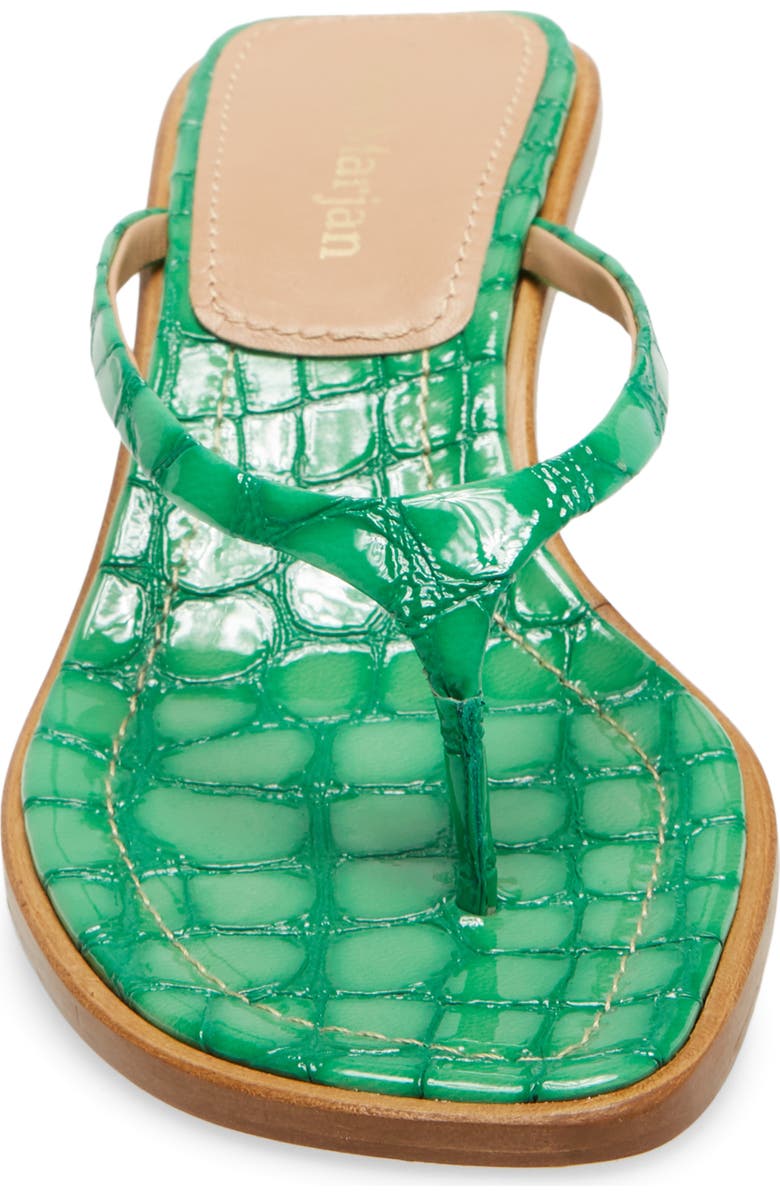Sies Marjan Alix Crocodile Embossed Sandal, Alternate, color,