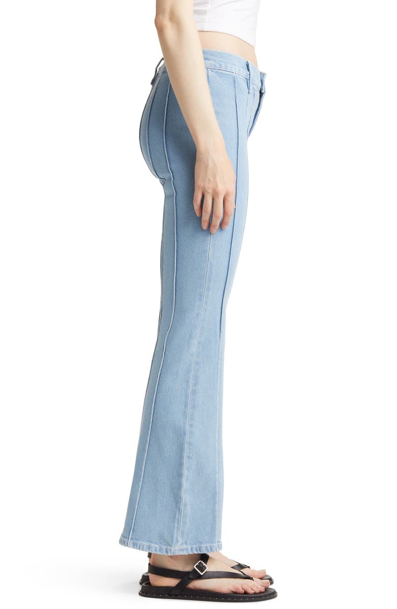 FRAME The Pintuck Low Rise Flare Jeans, Alternate, color, 