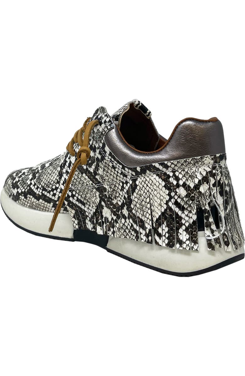 SHUSHOP Pepa Snake Embossed Sneaker, Alternate, color,