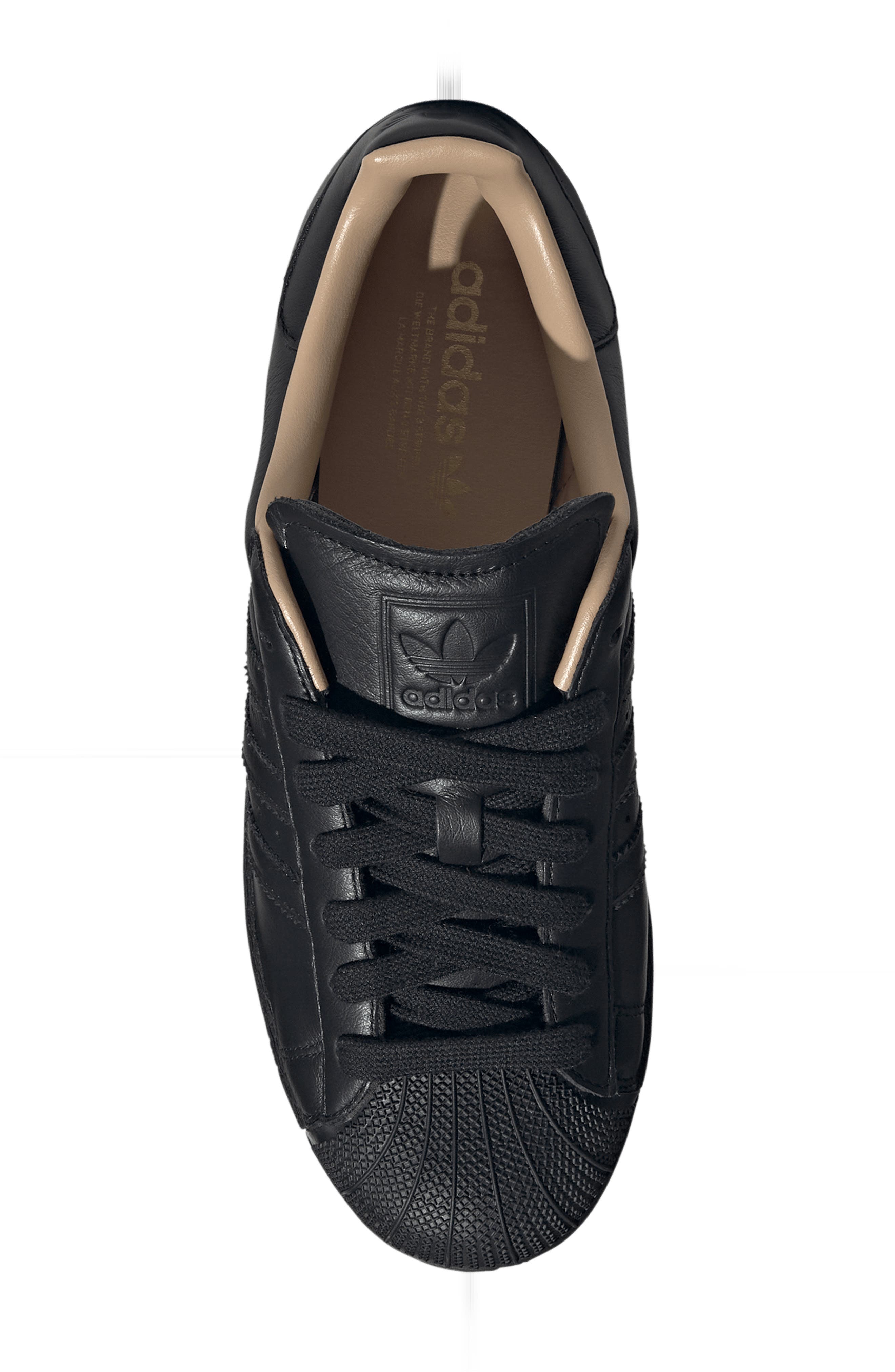 Gender Inclusive Superstar II Ripple Sneaker, Alternate, color, BLACK/ BLACK/ SANDSTONE