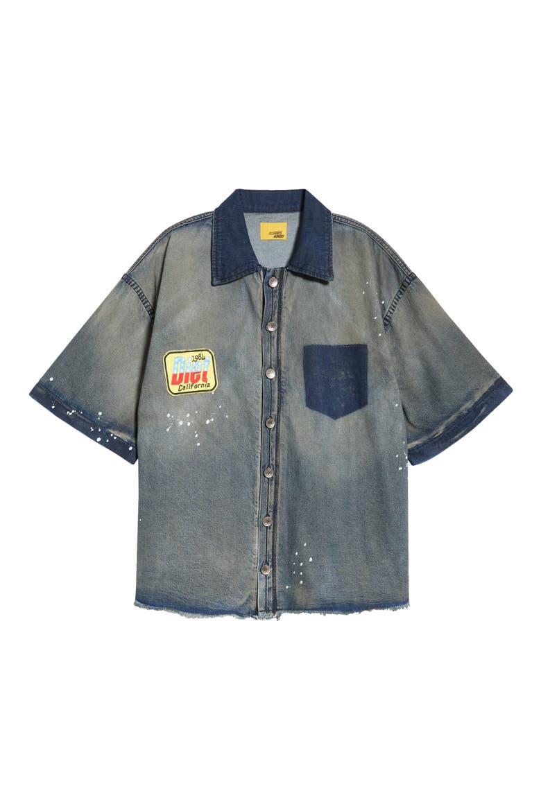 Mechanic Button-Up Shirt, Alternate, color, DARK INDIGO