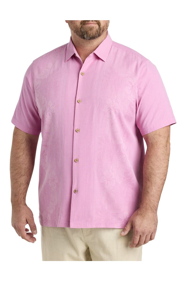 Tommy Bahama Big & Tall Bali Border Camp Shirt, Main, color, 