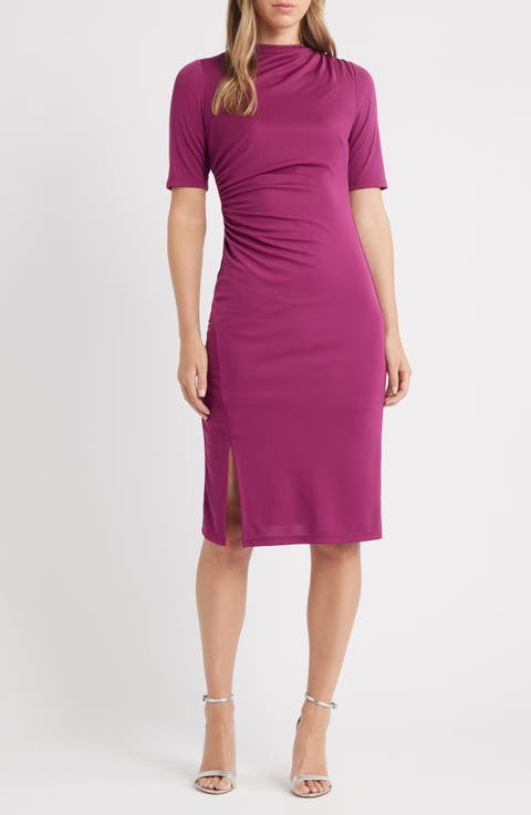 Ruched Body-Con Dress