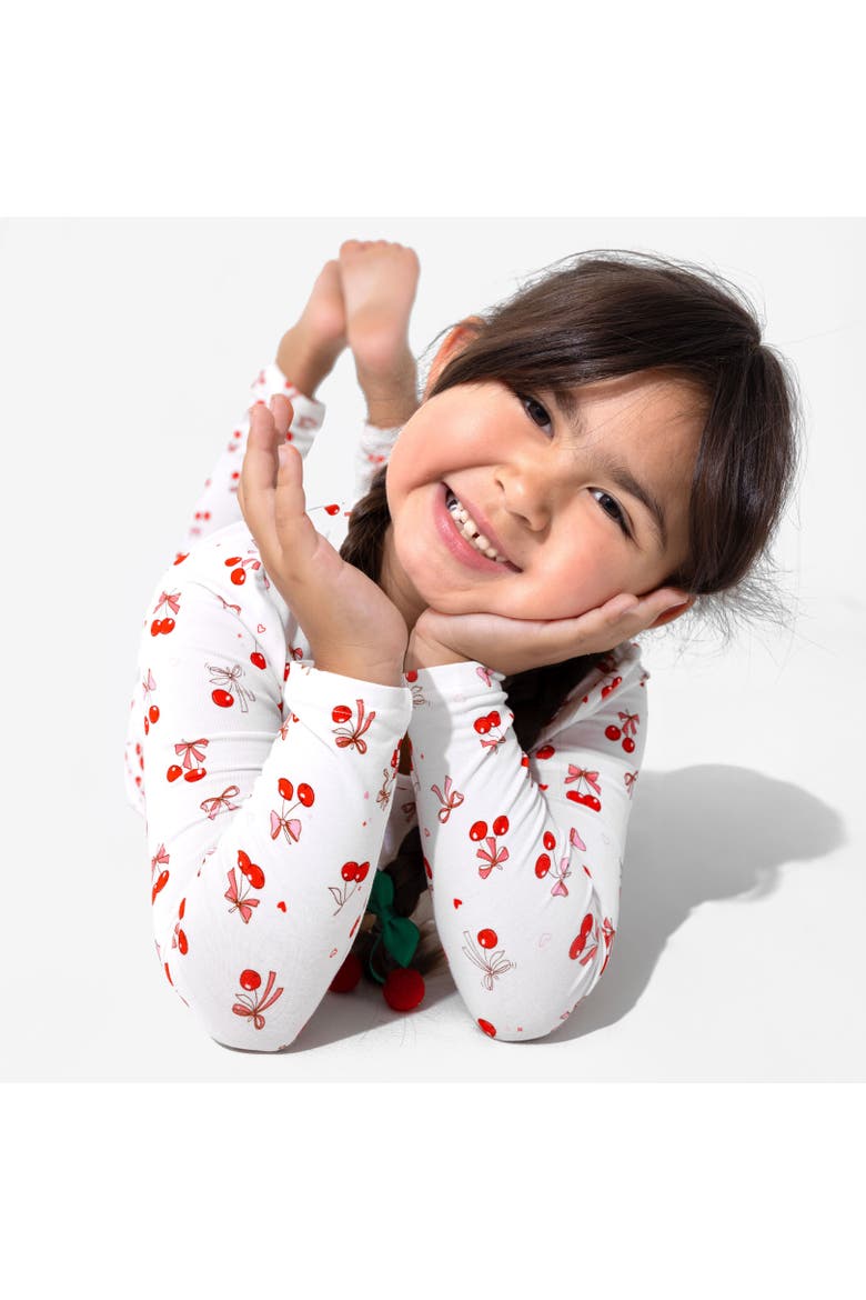 Kids' Cherry On Top Set of 2 Piece Pajamas, Alternate, color, Cherry On Top