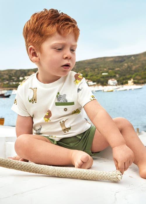 Mayoral Safari Gold Knit Set In Gold