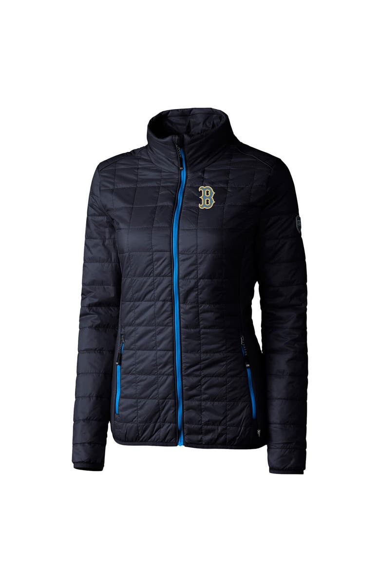 Cutter & Buck Women's Cutter & Buck  Navy Boston Red Sox City Connect Rainier PrimaLoft Eco Insulated Full-Zip Puffer Jacket, Alternate, color, 
