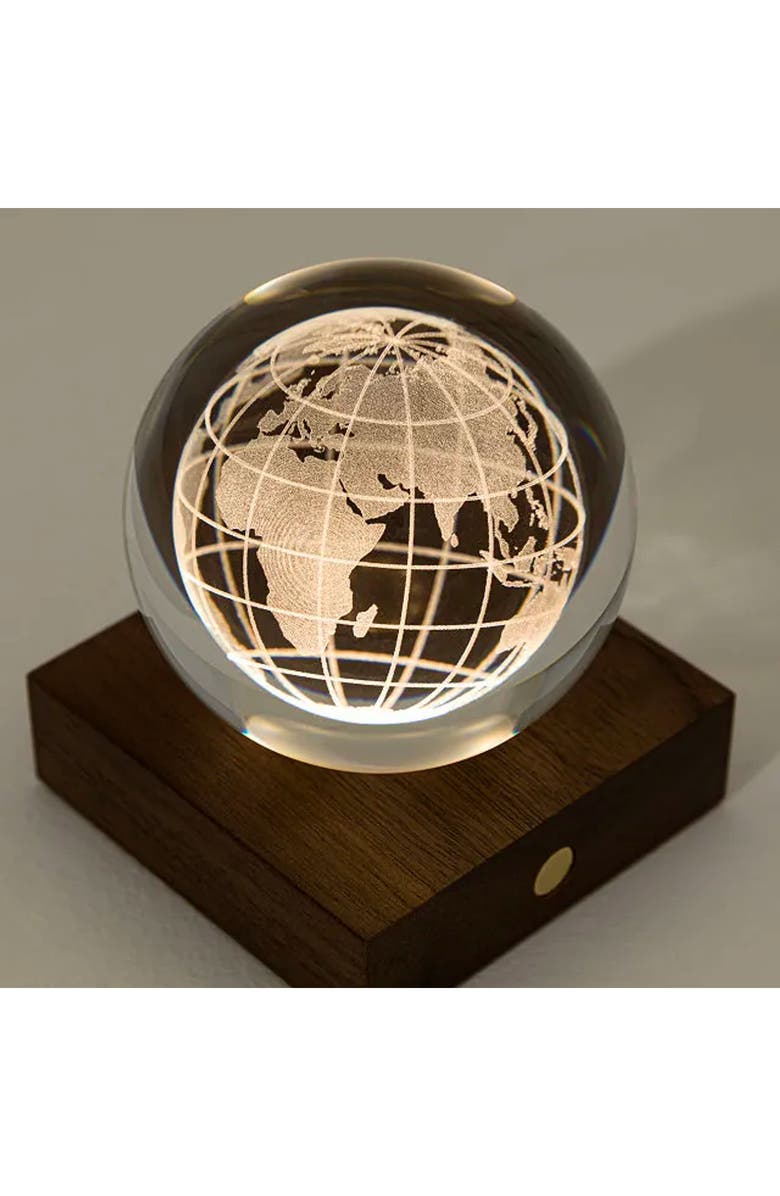 Uncommon Goods Earth Light Globe by Gingko Design, Alternate, color, Dark Brown