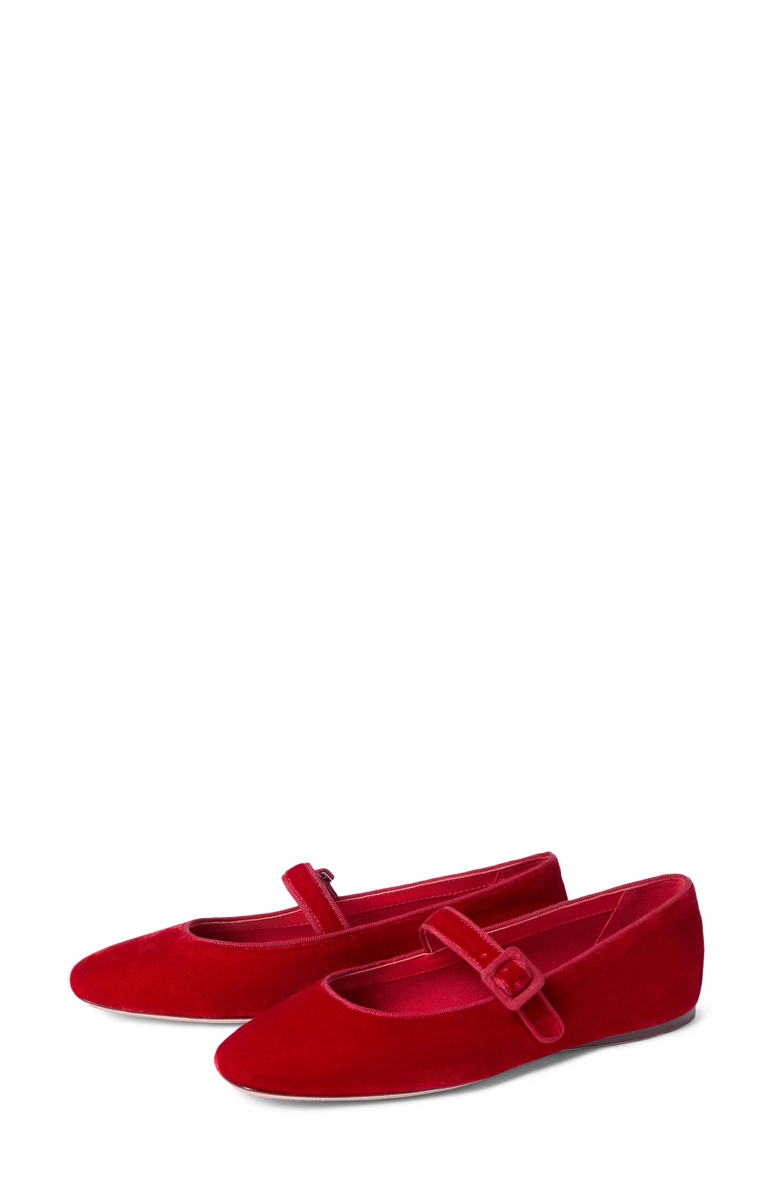 Ginger Mary Jane Flat, Alternate, color, RED