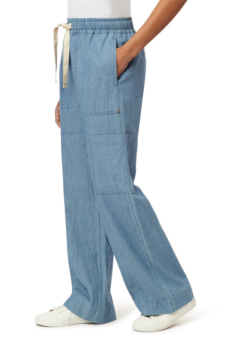 Noa Lightweight Chambray Straight Leg Pants, Alternate, color, BLUE MOON