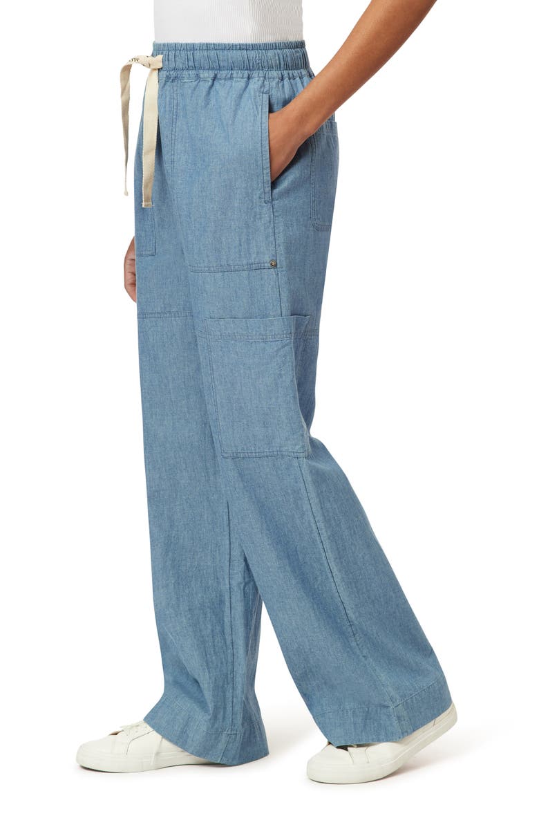 Scotch & Soda Noa Lightweight Chambray Straight Leg Pants, Alternate, color, Blue Moon