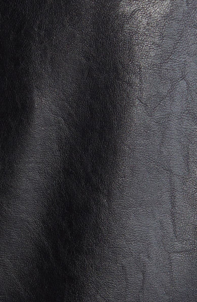 Sam Edelman Flap Pocket Faux Leather Bomber Jacket, Alternate, color, 