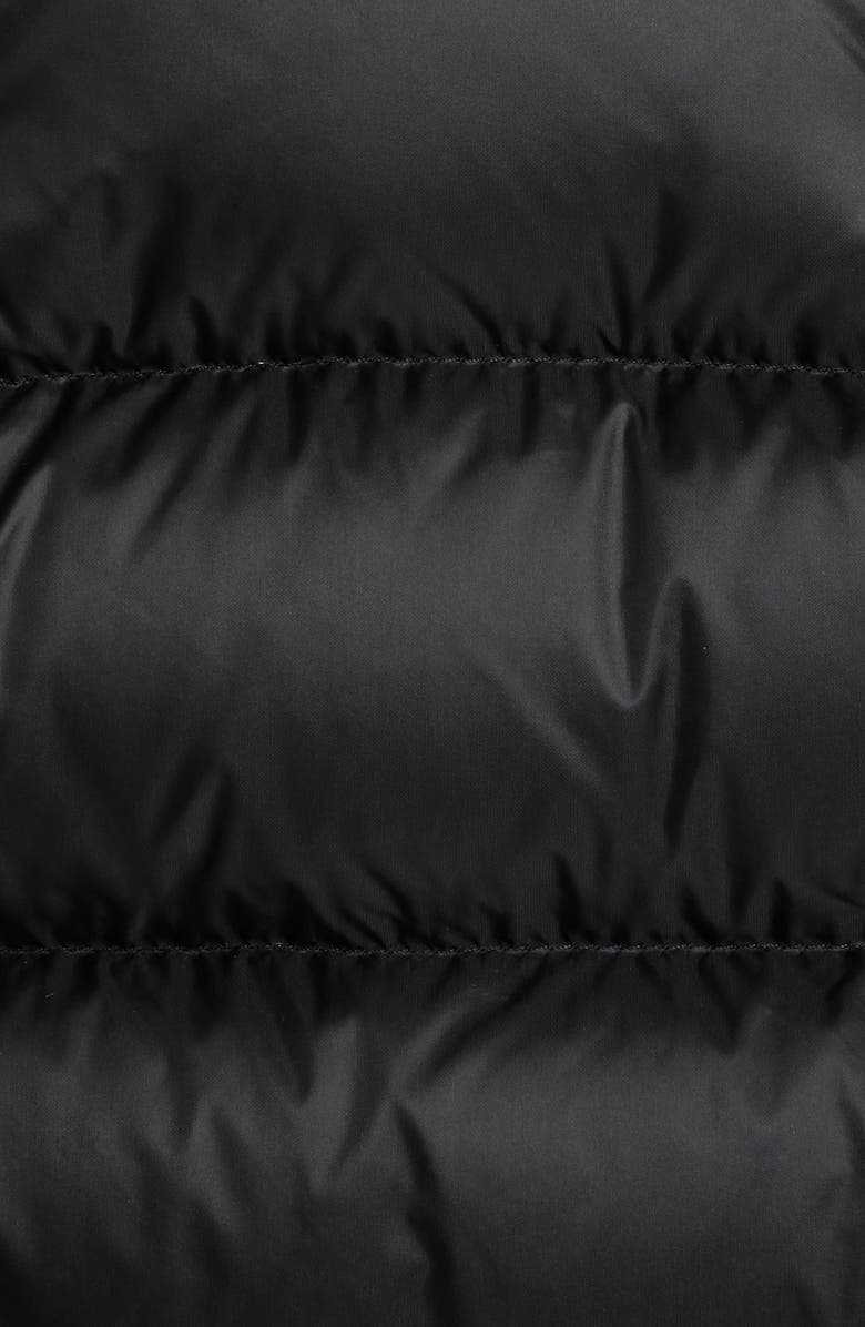 Moncler Hermine Grosgrain Trim Quilted Down Puffer Coat, Alternate, color, 