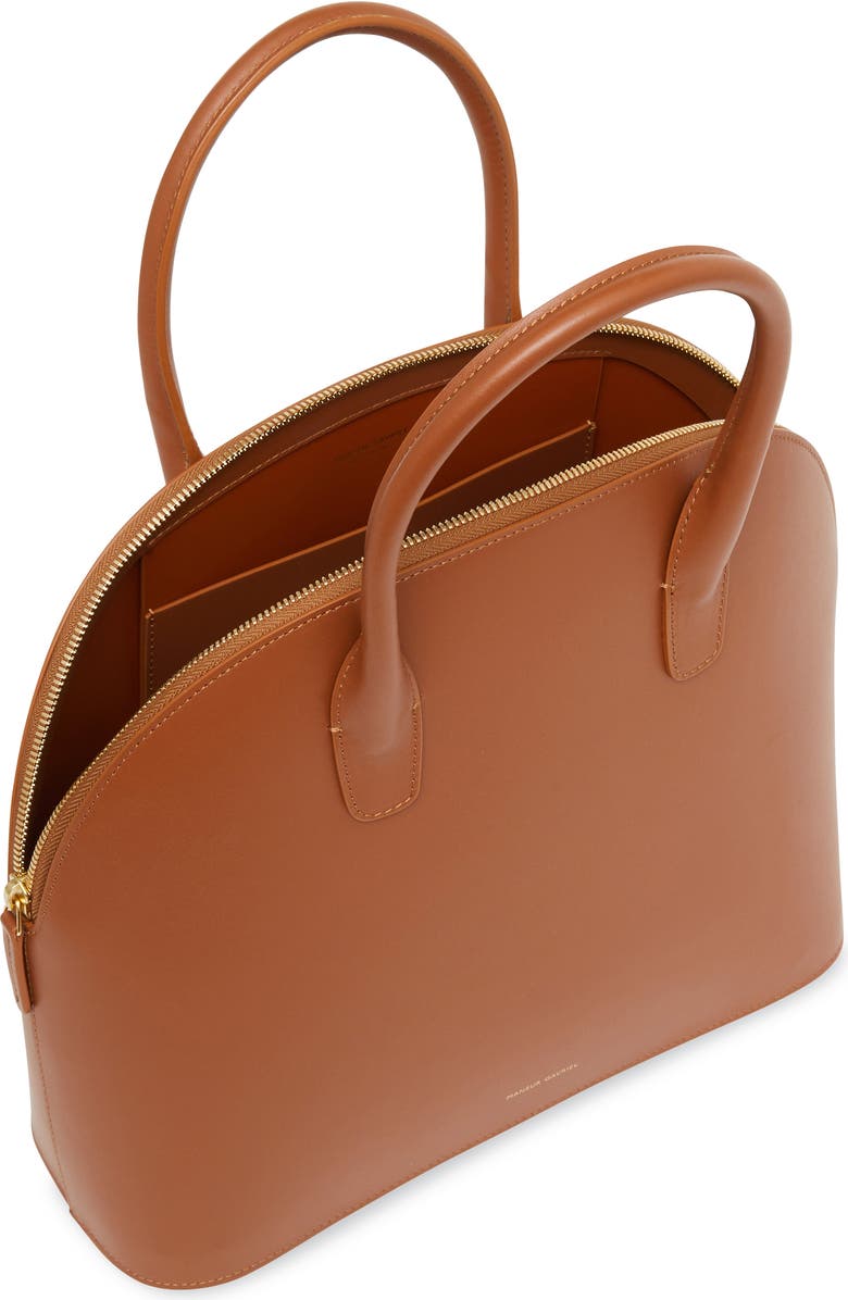 Mansur Gavriel Top Handle Rounded Leather Bag, Alternate, color,
