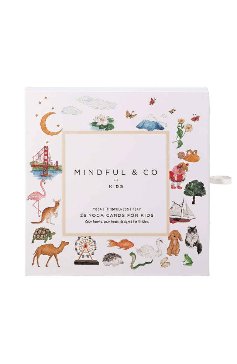 Mindful & Co Kids Yoga Flash Cards, Main, color, Yoga Poses Print