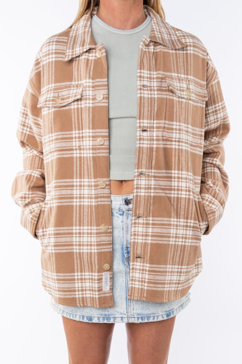 Bucky Split Hem Shirt Jacket